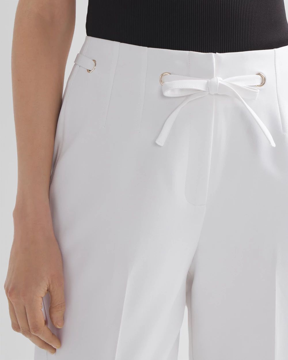 Grommet Tapered Ankle Pants | White House Black Market